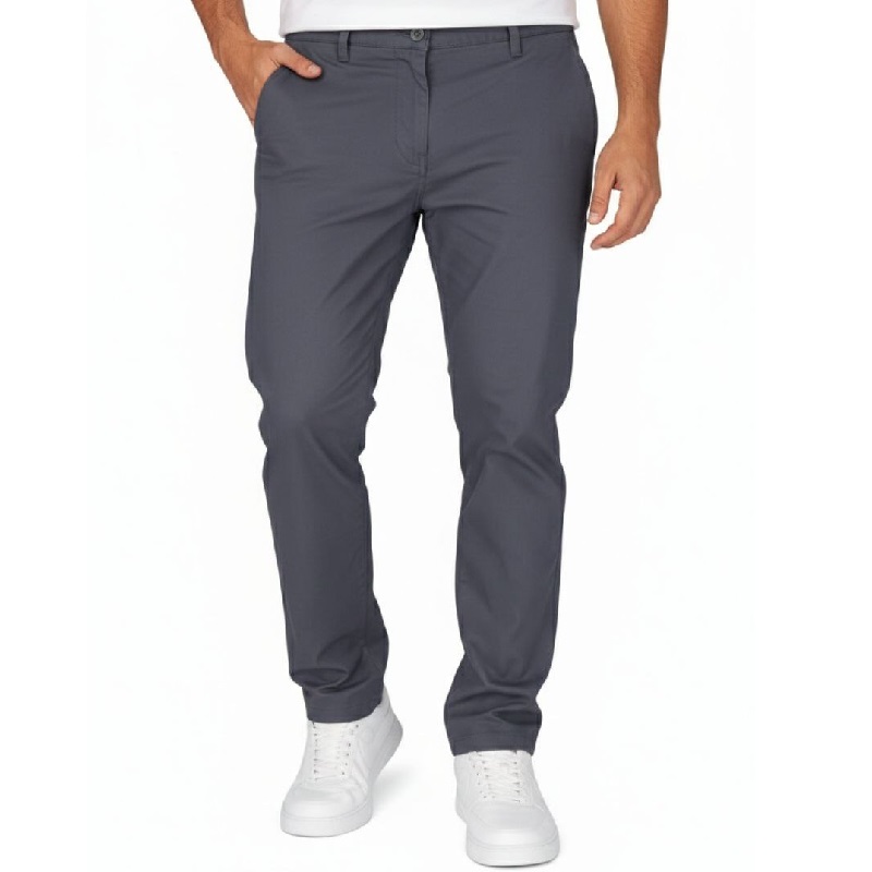 شلوار مردانه بنگال کش دم پا ساده مدل Behnam-طوسی تیره