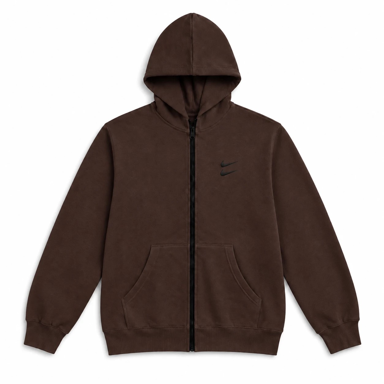 سوئیشرت دورس کلاهدار مردانه نایکی مدل Double Nike-قهوه ای